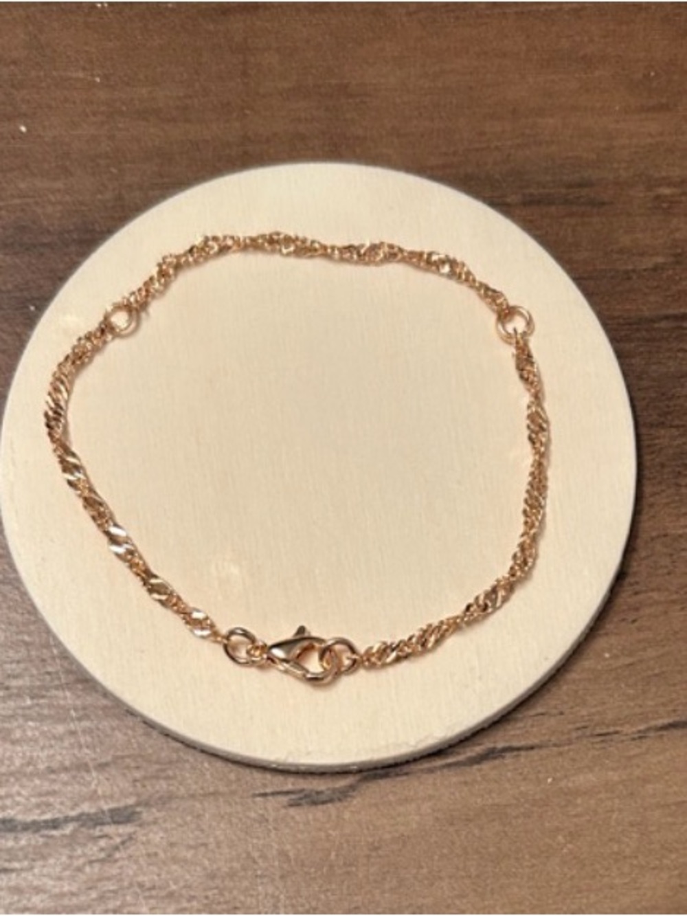 F - Gold-Tone Rope Chain Bracelet - Women Jewelry